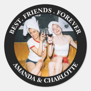 Black Best Friends Forever Sticker