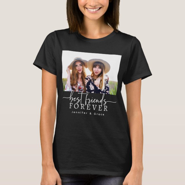 Black Best Friends Forever T-Shirt (Front)