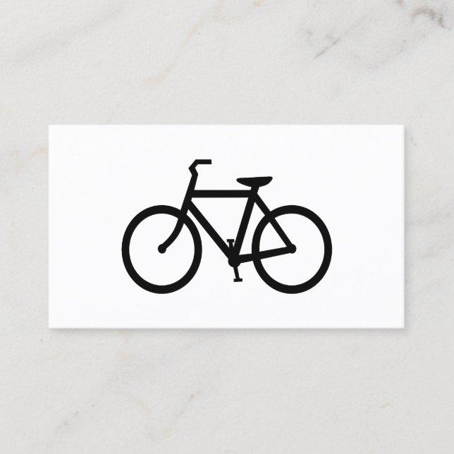 Black Bicycle Business Card (Front)