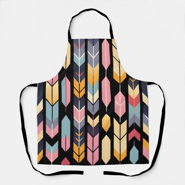 black big cool archery  apron (Front)