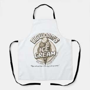 Black big worm apron