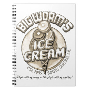 Black big worm notebook