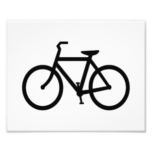 Black Bike Route Photo Print