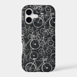 black bikes pattern ~ cycling