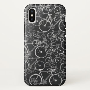 black bikes pattern ~ cycling Case-Mate iPhone case