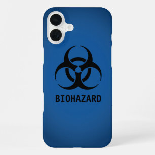 Black Biohazard Symbol iPhone 16 Plus Case