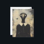 Black Bird in a Black Dress Horror Fantasy Postcard<br><div class="desc">A black bird in a black dress fantasy AI generated art</div>