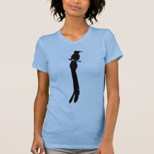 Black Bird Of Paradise Silhouette Graphic T-Shirt