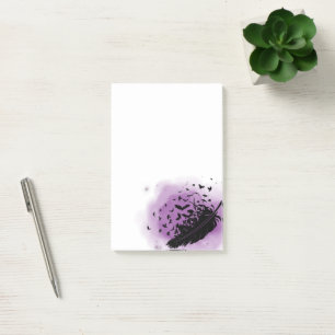 Black Birds of a Feather - The Ravens Post-it Note