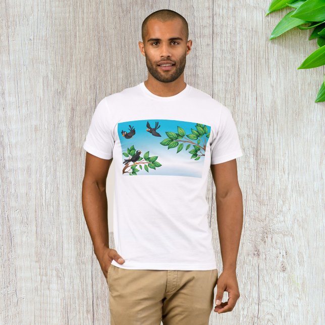 Black Birds on Tree Branches T-Shirt (Creator Uploaded)