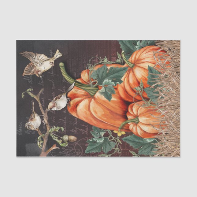 Black Birds Tissue Paper (Front)