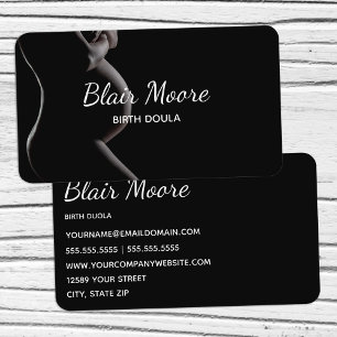 Black Birth Doula Midwife Pregnancy Business Card