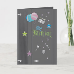 Black birthday card