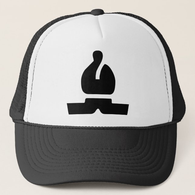 Black Bishop Trucker Hat (Front)