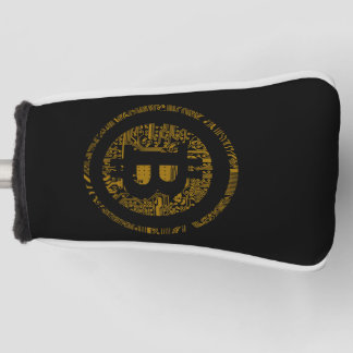 Black Bitcoin Circuitry Putter Head Cover