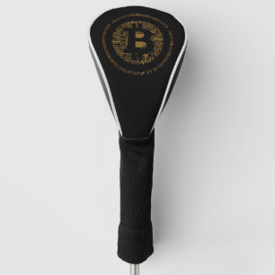 Black Bitcoin Circuitry Telmo Driver Head Cover