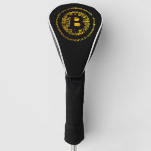 Black Bitcoin Circuitry Vendredi Driver Head Cover
