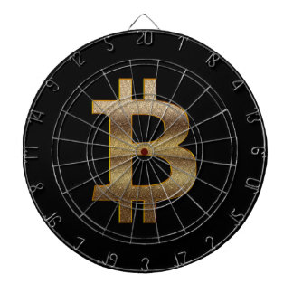 Black Bitcoin Dartboard