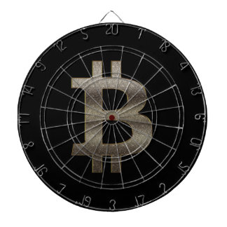 Black Bitcoin Fog Dartboard