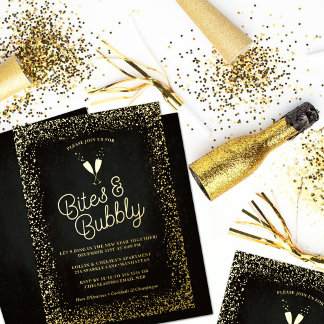 Black Bites & Bubbly New Year's Eve Party Gold