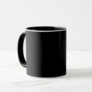 Black-black, simply elegant mug