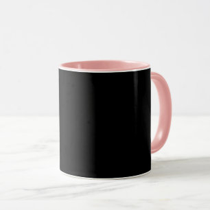 Black-black, simply elegant, pink tri mug