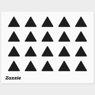 Black-black triangle sticker