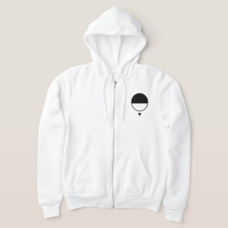 Black & Blank Circle Hoodie