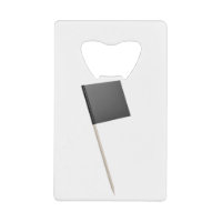 Black blank toothpick flag
