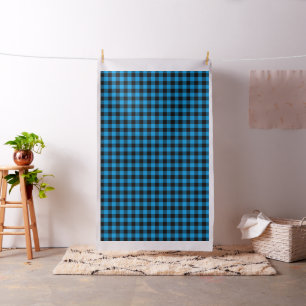 Black Blue Buffalo Plaid Pattern   Lumberjack Fabric