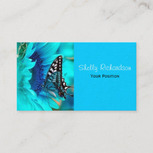 Black & Blue Butterfly Business Cards