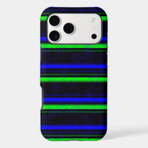 Black Blue Green Stripes