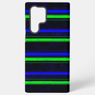 Black Blue Green Stripes Samsung Galaxy Case