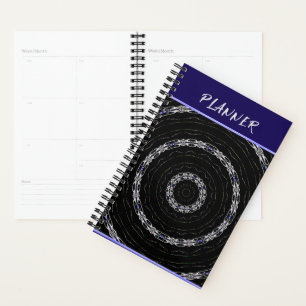 Black Blue n Silver Planner