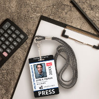 Black Blue Photo & Logo Press ID
