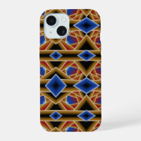 Black Blue Red Gold Ombre Abyss Abstract Art