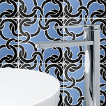 Black Blue White Celtic Knot Seamless Pattern Tile<br><div class="desc">Elegant Celtic knot seamless pattern to add a spiritual touch to your home.</div>