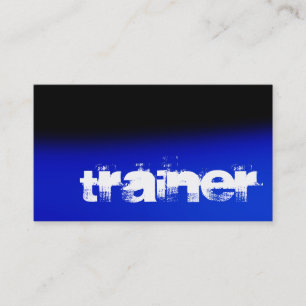 Black Blue White Professional Sport Business Card