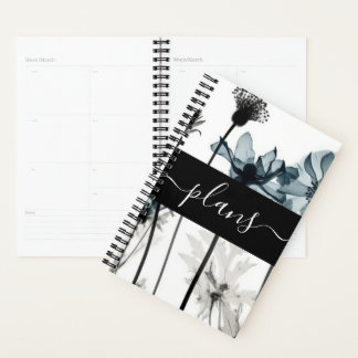 Black & Blue X-Ray Flowers Wedding Plans Planner