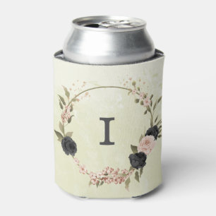black blush pink flowers  can cooler