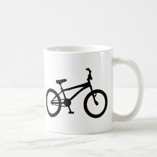 black bmx bicycle coffee mug