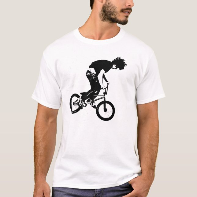 Black BMX Rider Graphic T Shirt/Hoodie T-Shirt (Front)