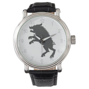 Black Boar  medieval  silhouette Watch