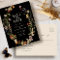 Black Boho Save The Date Postcard