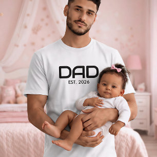 Black Bold Established Dad T-Shirt