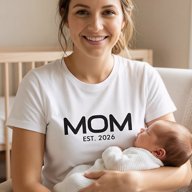 Black Bold Established Mom T-Shirt (Creator Uploaded)