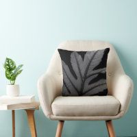 Black Bold Leaf Design 