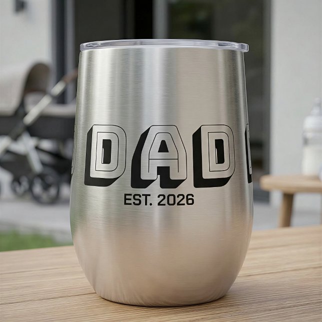 Black Bold Varsity Established Dad (Creator Uploaded)