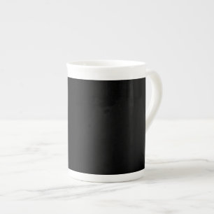 Black Bone China Mug