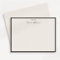 Black Border Elegant Modern Stationery Note Card